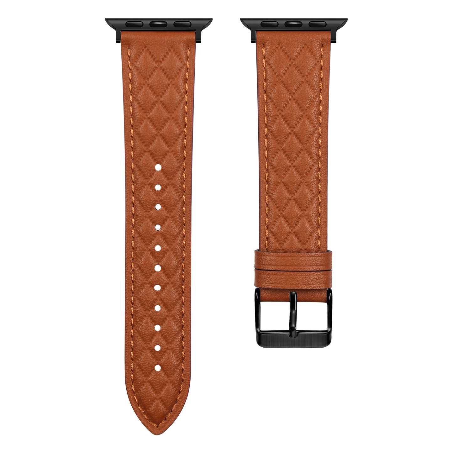 Apfelboos Premium Echtleder Apple Watch Armband Waben-Design