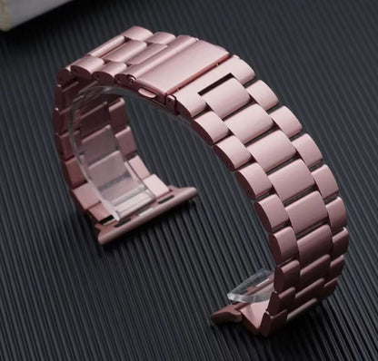 Apfelboos Apple Watch Edelstahl Armband 3 Link