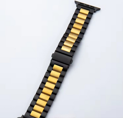 Apfelboos Apple Watch Edelstahl Armband 3 Link