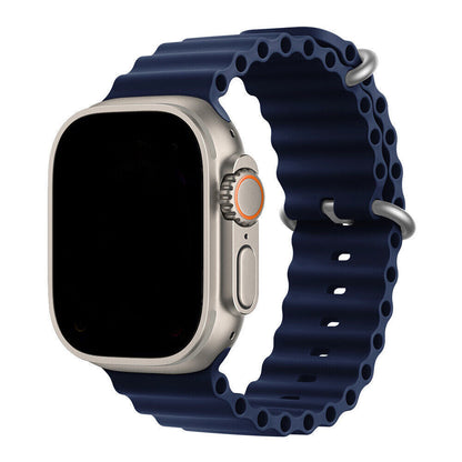 Silikon Sport Armband OCEAN LOOP für Apple Watch 1-10 Ultra - 42mm -46mm