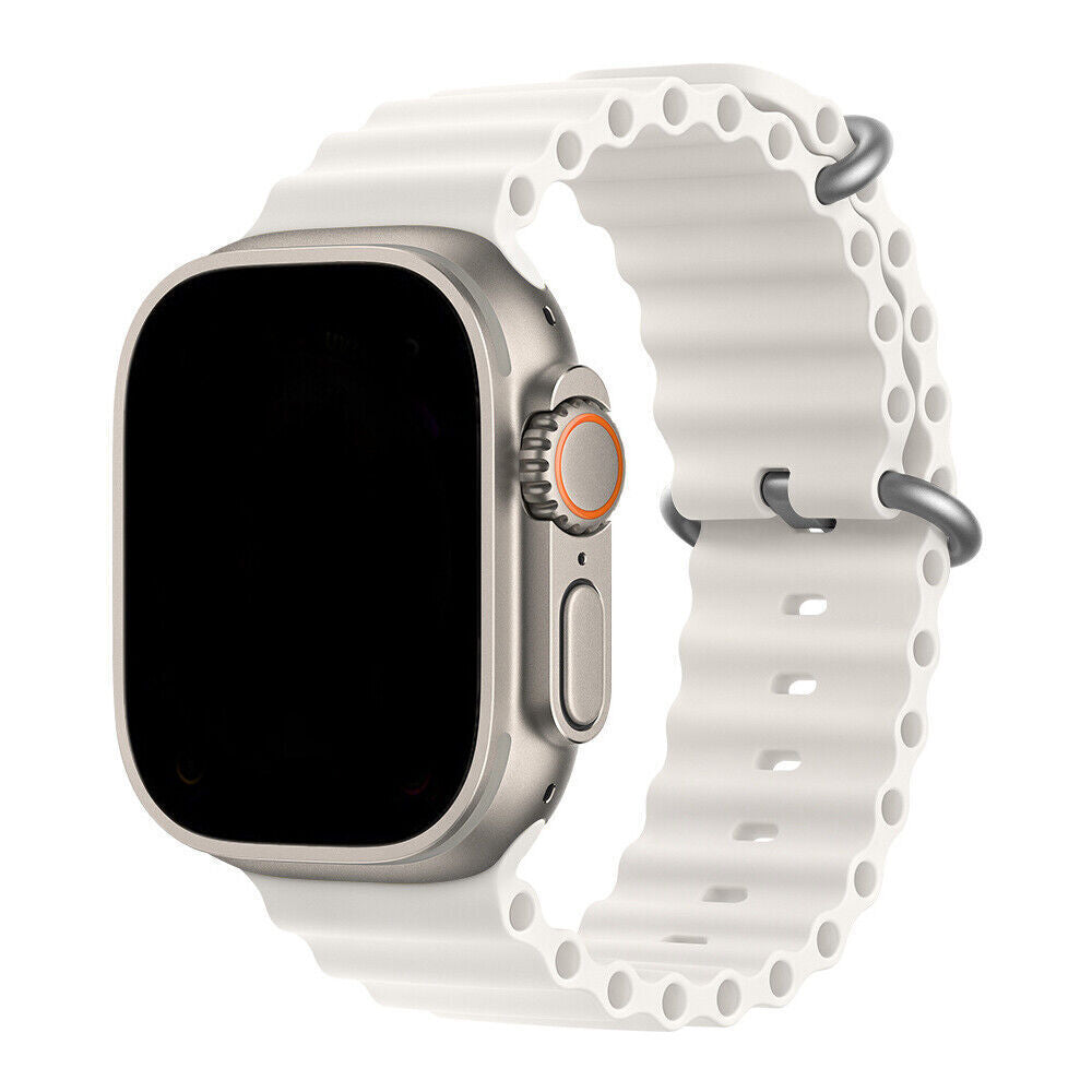 Silikon Sport Armband OCEAN LOOP für Apple Watch 1-10 Ultra - 42mm -46mm