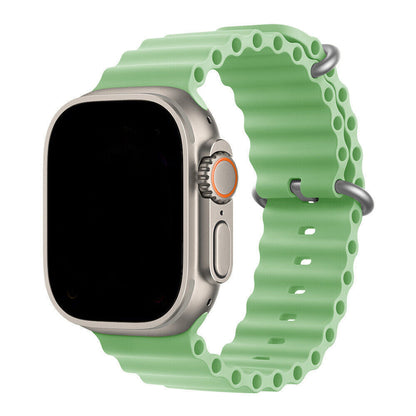 Silikon Sport Armband OCEAN LOOP für Apple Watch 1-10 Ultra - 42mm -46mm