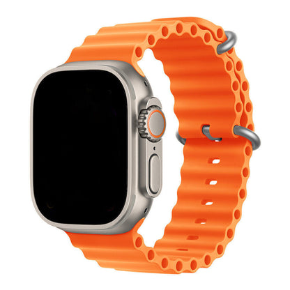 Silikon Sport Armband OCEAN LOOP für Apple Watch 1-10 Ultra - 42mm -46mm