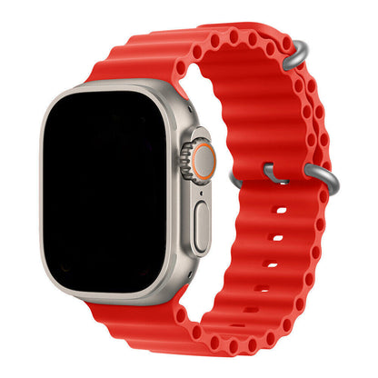 Silikon Sport Armband OCEAN LOOP für Apple Watch 1-10 Ultra - 42mm -46mm