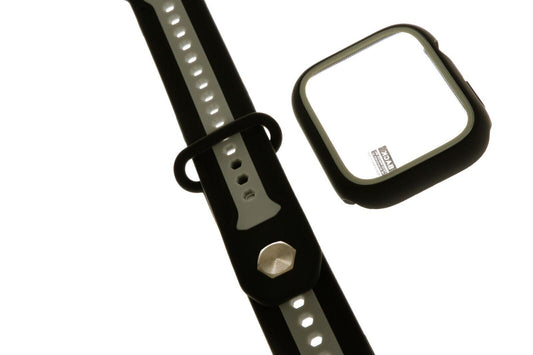 Apple Watch Silikon Sport Armband inkl. Case Bumper Hülle 42 44 45 mm