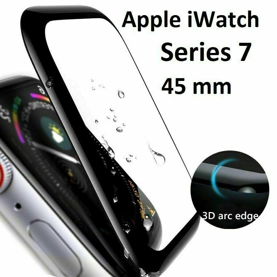 3D Apple Watch Series 7 / 45 mm Panzerfolie Schutz Glas Displayschutz