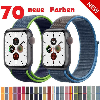 Nylon Sport Loop Armband für Apple Watch 38 40 41 42 Serie 1 - 10