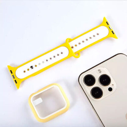 Apple Watch Silikon Sport Armband inkl. Case Bumper Hülle 38 40 41 mm