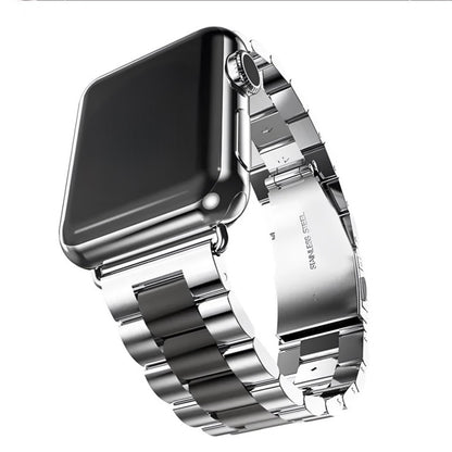 Apfelboos Apple Watch Edelstahl Armband 3 Link